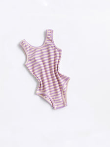 Bodysuit - Lilac Stripe
