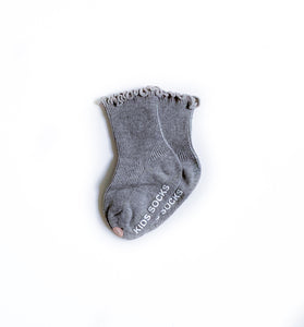 Frill Socks - Grey